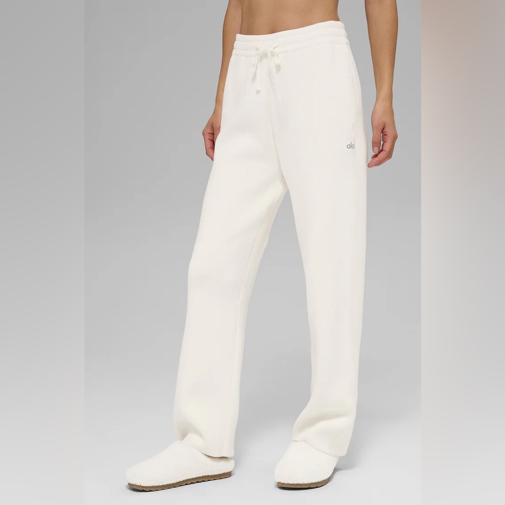 ALO Scholar Knit Straight Leg Pant Sz XS
